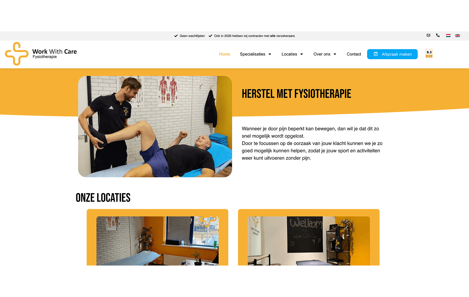 Work With Care website design